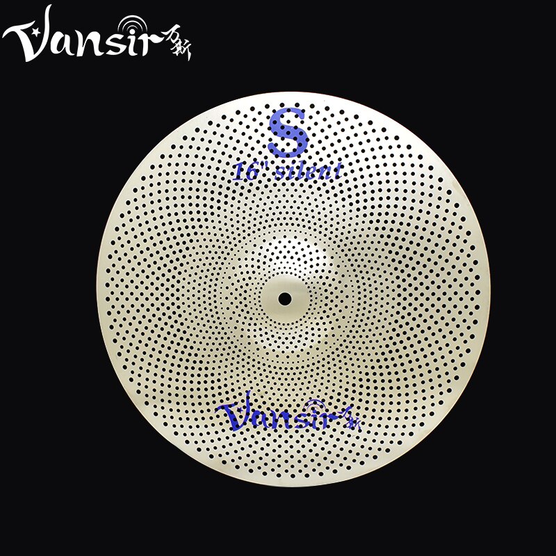 Vansir Cymbal khối lượng thấp Cymbals 18 Tai Nạn Bạc/Màu Xanh // Cầu Vồng/Đỏ/Đen chế độ im lặng Cymbal Cho Thực Hành