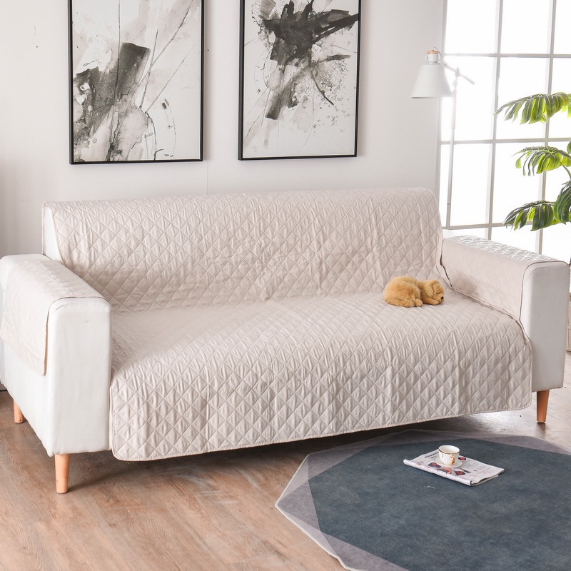 Áo phủ sofa bọc ghế chống bụi chống bẩn chống trượt vải co giãn ghế băng 1 2 3 chỗ phong cách tối giản