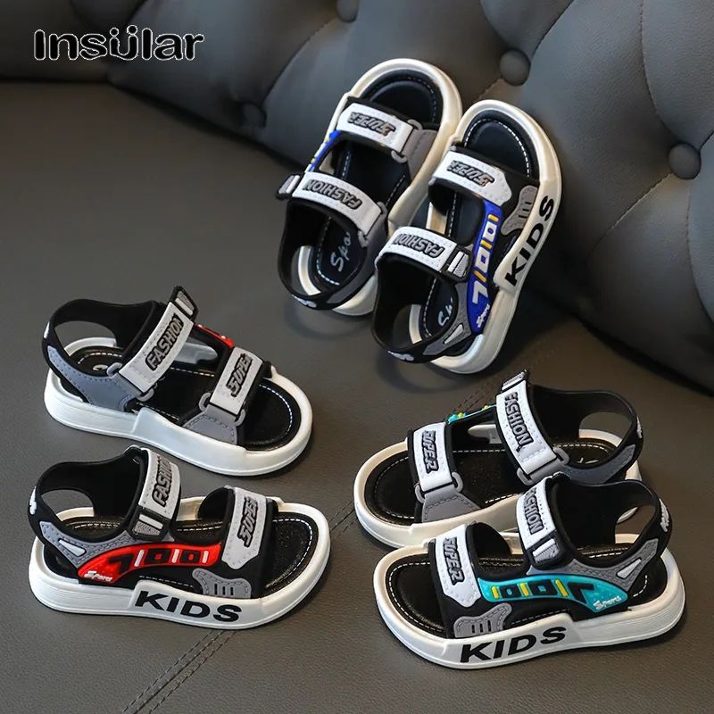 Insular รองเท้าแตะเด็กผู้ชายแบบใหม่น่ารักการ์ตูนเด็กกันลื่นนักเรียนรองเท้าแตะชายหาดกลางแจ้งเด็ก ราคา 165 บาท*ส่งฟรี