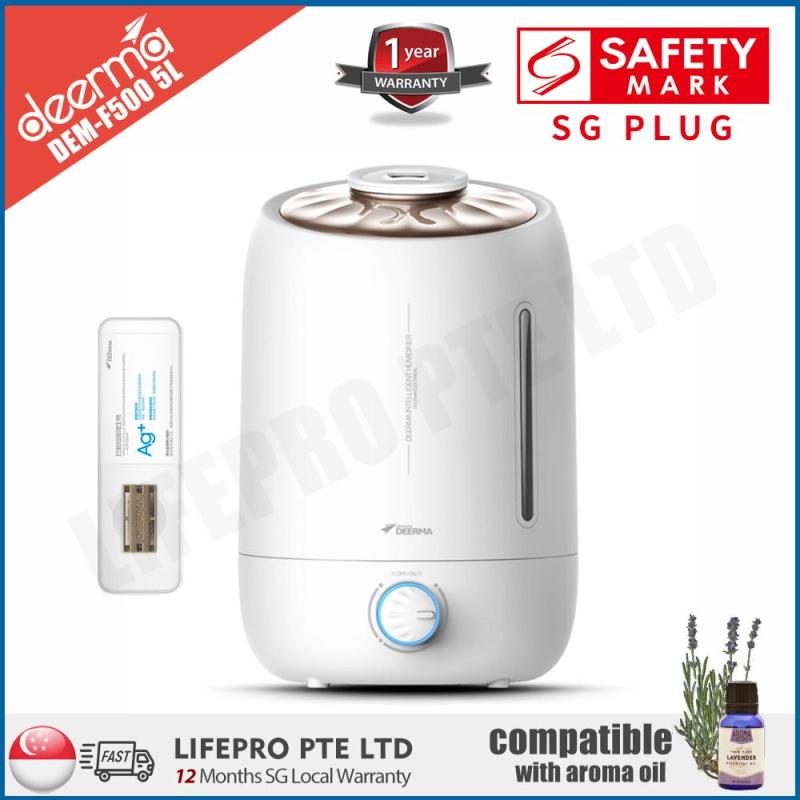 [Lifepro Special] 德尔玛/Deerma DEM-F500 F500 5L Ultrasonic Humidifier/ Compatible with Essential Oil/ SG Plug/ Up to 12-month SG Warranty Singapore