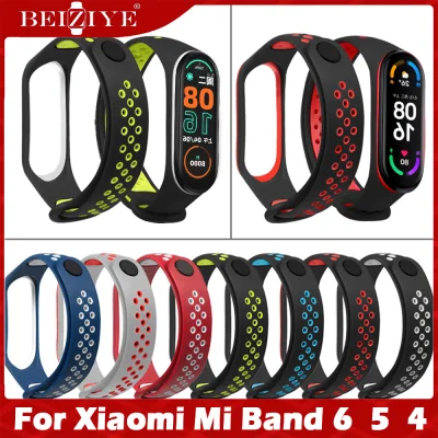 For Xiaomi Mi Band 6 Strap Mi Band 5 watch Strap Silicone wrist strap For xiaomi miband 4 accessories bracelet Miband 6 Miband 5 NFC miband 4 Bracelet Sport Strap