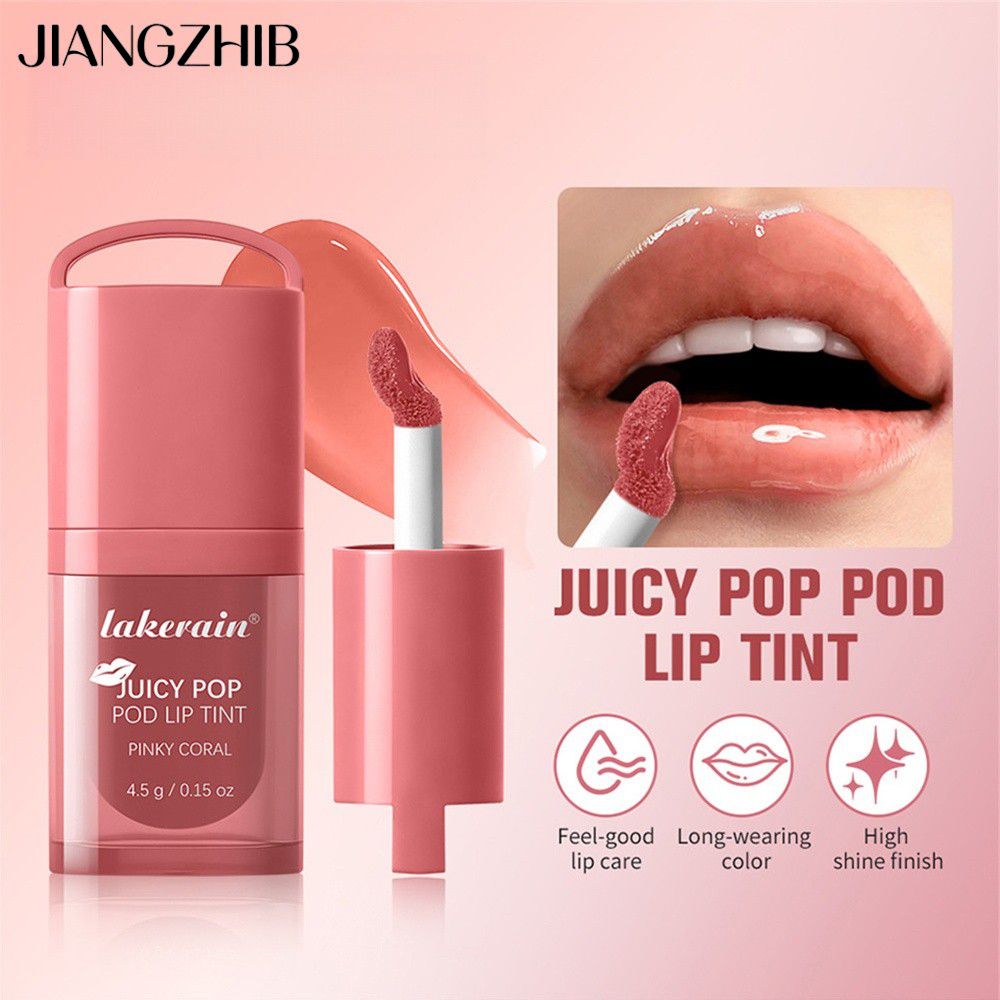 JIANGZHIB JIANGZHIB【ส่งจากไทย】ลิปกลอสน้ำ เนื้อฉ่ำวาว ฟินิชปากกระจก เงาเหมือนกระจก ให้ความชุ่มชื้นลึก บำรุงปากไม่ให้แห้ง สีสวยใส ดูเป็นธรรมชาติ ติดทนนาน สีไม่หลุดง่าย ราคา 21 บาท*ส่งฟรี