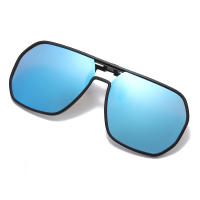 【GIAUSA】Flip Style Clip-on Polarized Sunglasses Oversized UV Protection Ultra-light Eyeglass Clip on Shades Clip on Sunglasses for Men Women Shades Sun Protection Anti Glare S1216