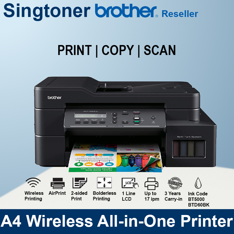 brother printer dcp t820dw