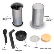 AeroPress Espresso Maker with Grinder and Filter Paper Kit