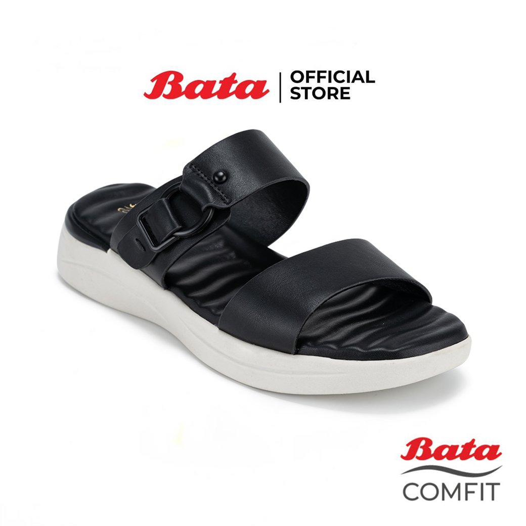 Bata บาจา Comfit รองเท้าเพื่อสุขภาพแบบสวม เทคโนโลยี Wellness สำหรับผู้หญิง รุ่น FANSY สีดำ รหัส 6016151 ราคา 599 บาท*ส่งฟรี