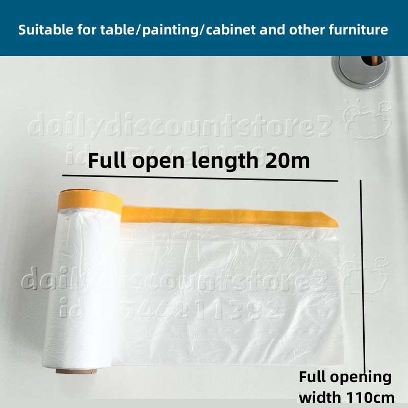 Plastic Furniture Dust Cover Disposable Waterproof Car Dusty Bed Sofa Dust Proof Masking Film