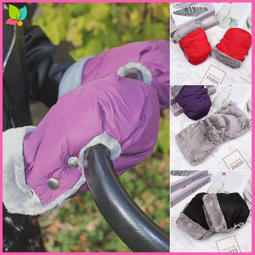 MEMGOUO 1 Pair Tay chống đông Mùa đông Ấm hơn Găng tay xe đẩy Găng tay Pram Không thấm nước Muff tay