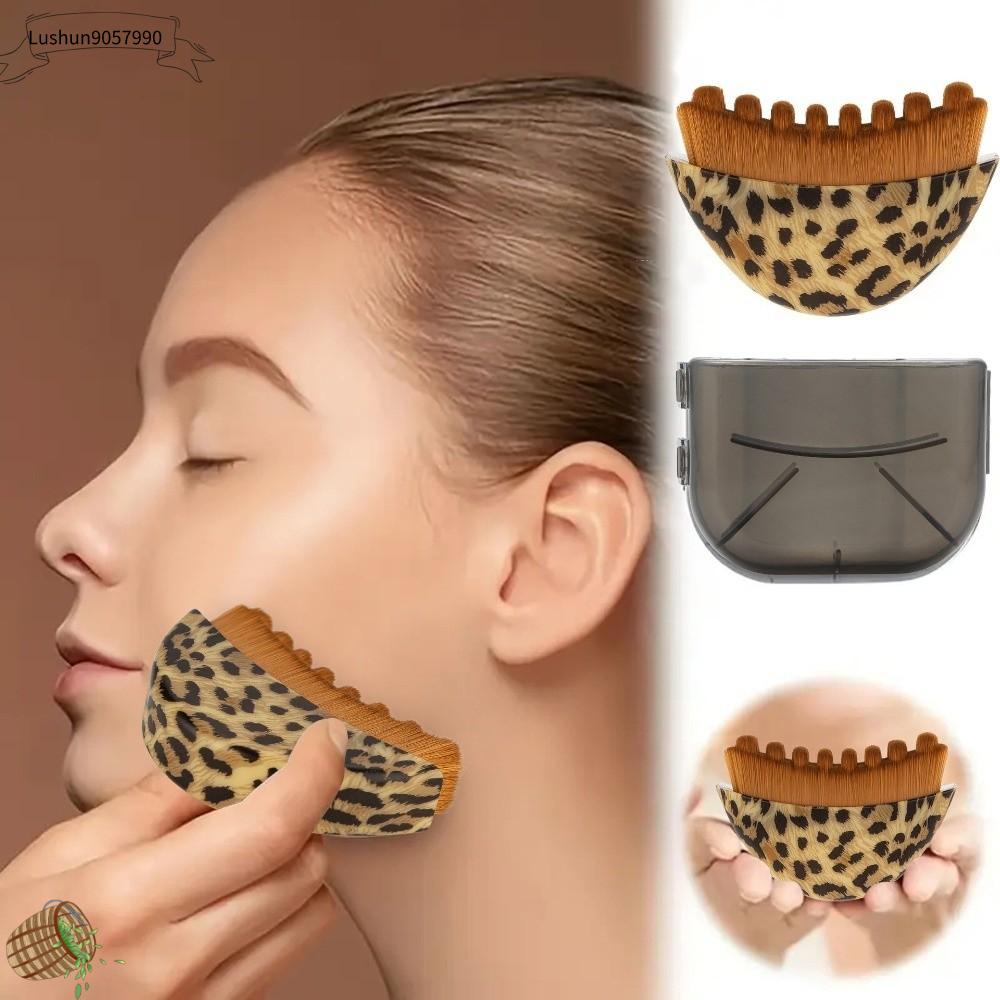 LUSHUN9057990 Họa tiết da báo Bàn chải  định hình bạch huyết Cằm Giảm Bọng Mắt Di động Máy mát xa đường viền cho hàm  Đa chức năng Bàn chải  cho hệ thống dẫn lưu bạch huyết