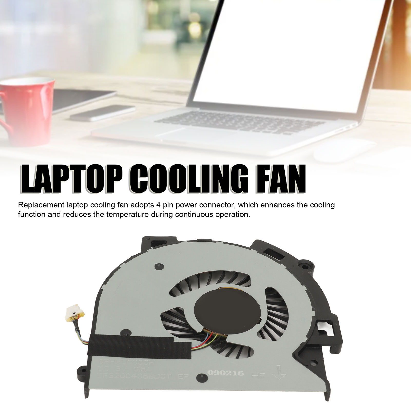 Garosa Quạt Làm Mát CPU Laptop Bền Đẹp Lắp Đặt Dễ Dàng Im Lặng 4 Pin Đầu Nối Nguồn Quạt Làm Mát Laptop Cho 15 AQ273CL Cho 15 AQ Giá 135,000 Đồng*Miễn phí vận chuyển