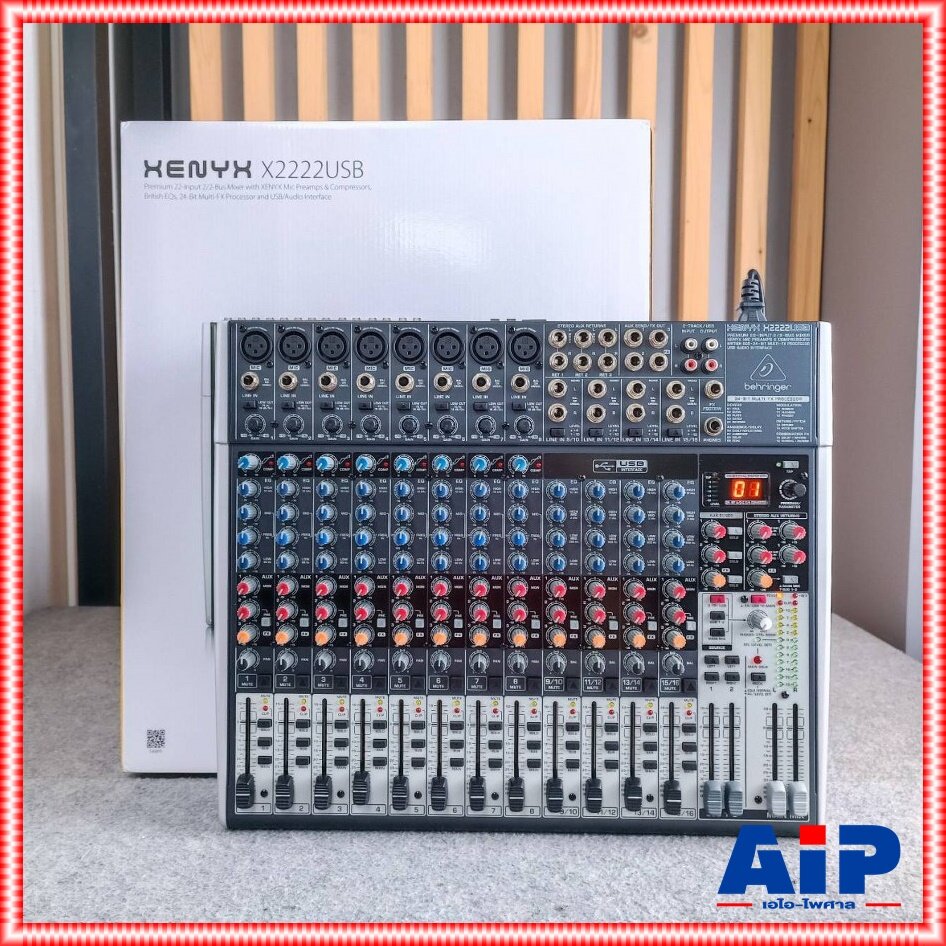 BEHRINGER XENYX-X2222USB mixer เครื่องผสมสัญญาณเสียง มิกเซอร์ แบบอนาล็อค XENYX X2222USB XENYXX2222USB เอไอ-ไพศาล ราคา 13,110 บาท*ส่งฟรี