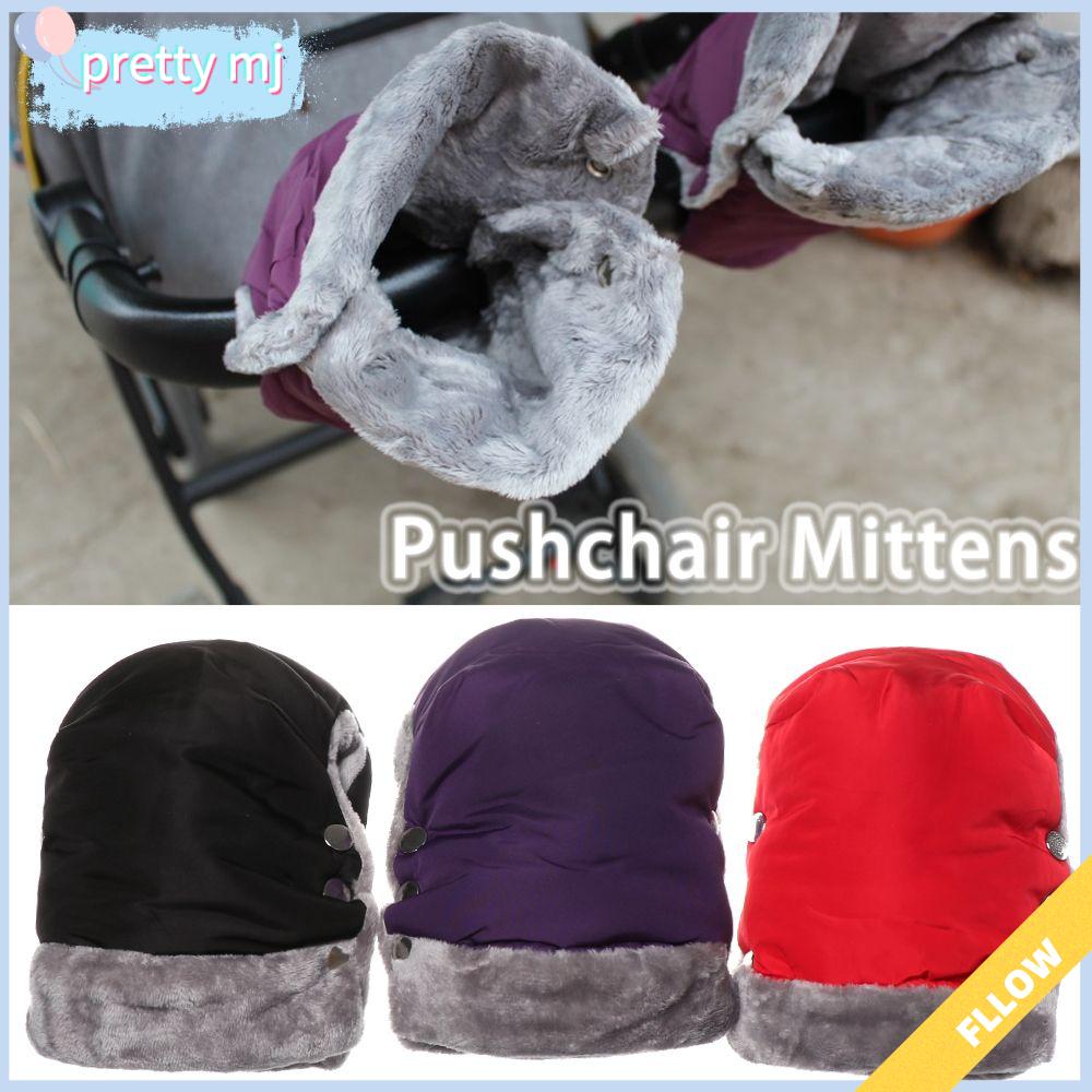 Khá MJ 1 cặp Windproof mùa đông dày pram găng tay chống thấm nước pushchair găng tay bao tay