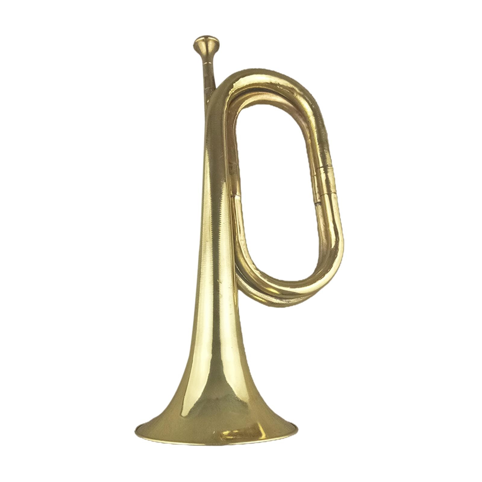 Brass Marching Bugle Music Instrument Early Learning Toy Trumpet for s Kids Children Beginners Scouting