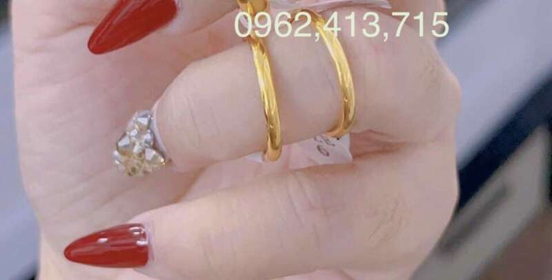 Nhẫn Trơn 1 Chỉ  5 Phân Xi Vàng Cao Cấp ( Nhẫn Có Khắc Số 9999 )