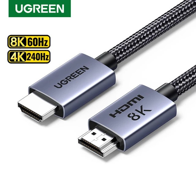 Cáp HDMI 2.1 Ugreen 70319 70320 HD135 25908 25910 25911 HD171 (ULTRA HD 8K@60Hz 48Gbps,eARC)