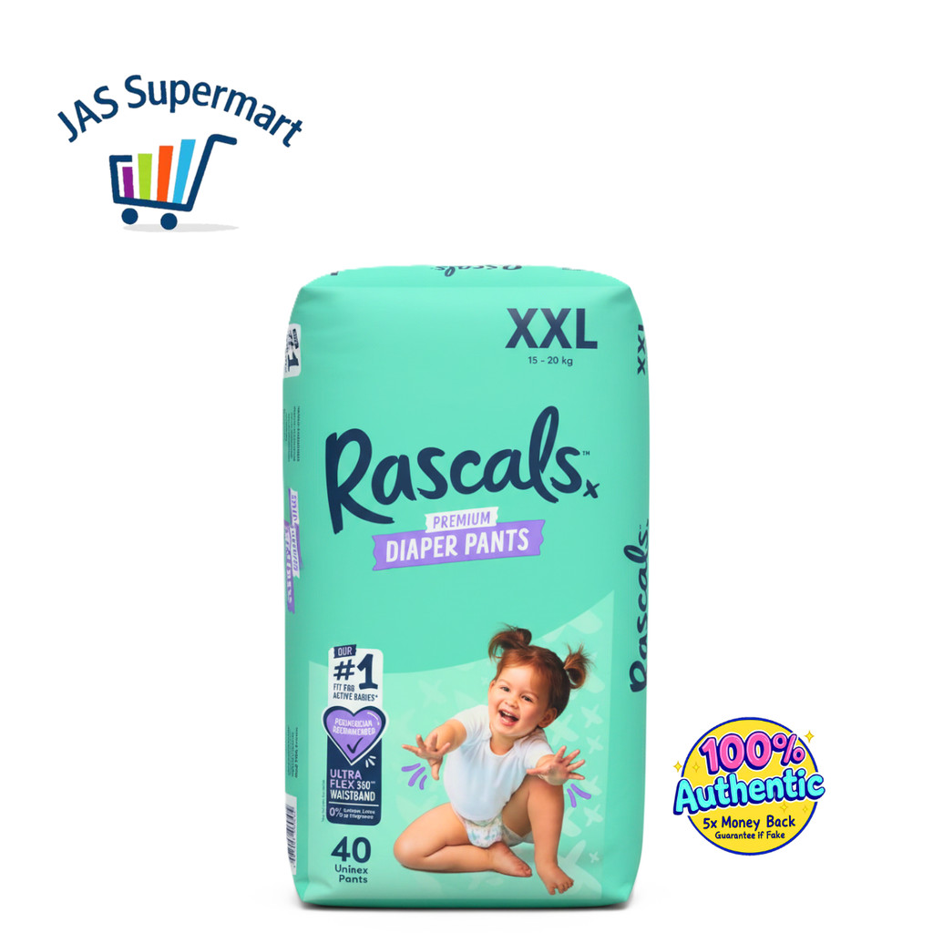Rascals Premium Diaper Pants XXL 40s – For Babies 15–20kg Comfort & Protection