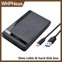 WHPHous 2.5-inch SSD HDD SATA Driver-free Micro Type-c USB3.0 External Mobile Hard Drive Box Storage Device Efficient Office Game