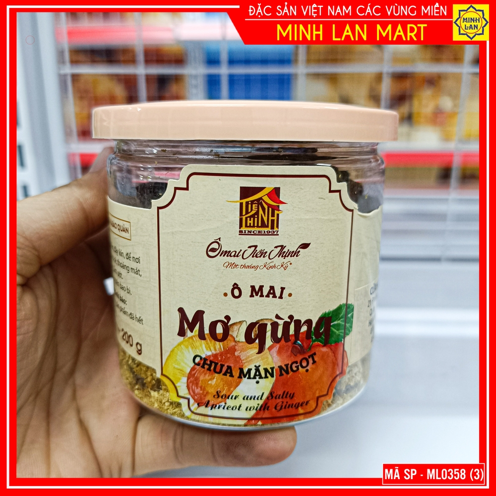 Ô Mai Mơ Gừng 200g - Ô Mai Tiến Thịnh - Đặc sản Hà Nội