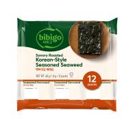 CJ Bibigo Savory Roasted Korean Seasoned Seaweed Snack 4G X 12