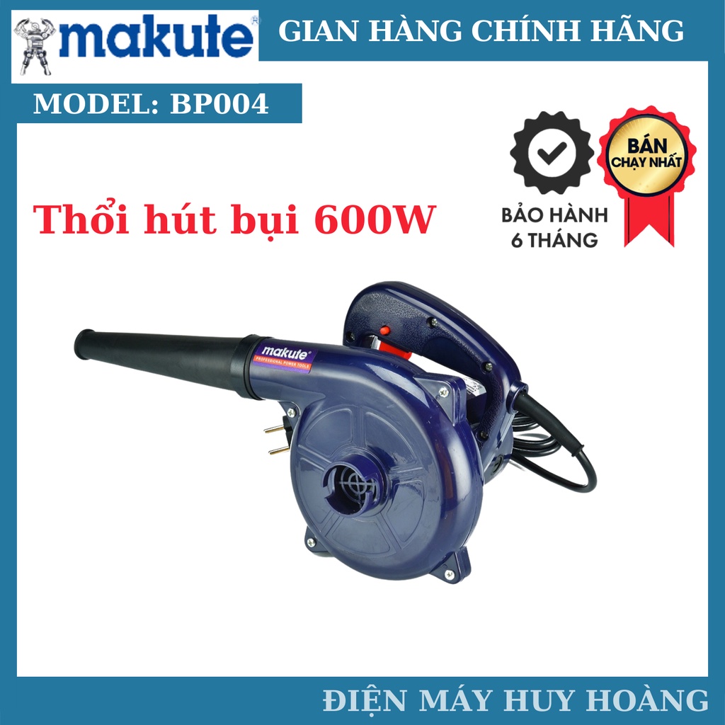Máy thổi hút bụi 2 chế độ makute pb004 công suất 600w