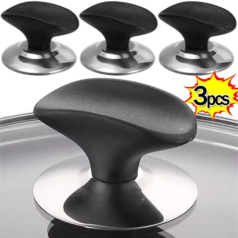 1/3 cái thay thế phổ biến dụng cụ nhà bếp núm cầm nắp nồi chảo tay nắm nắm tay cầm Nắp chảo núm vung nồi dụng cụ phụ kiện nhà bếp