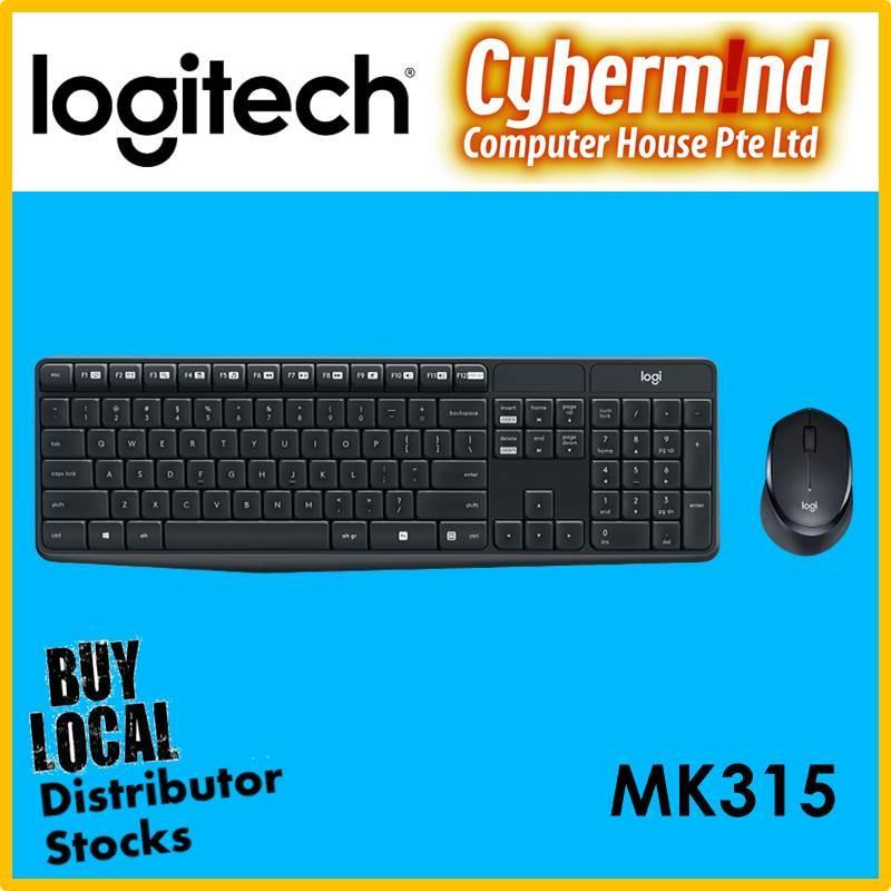 (Back to School / Back to Work PROMO Till 20Jan2019) Logitech MK315 Silent Wireless Keyboard and Mouse Combo (Local Distributor Stocks) Singapore