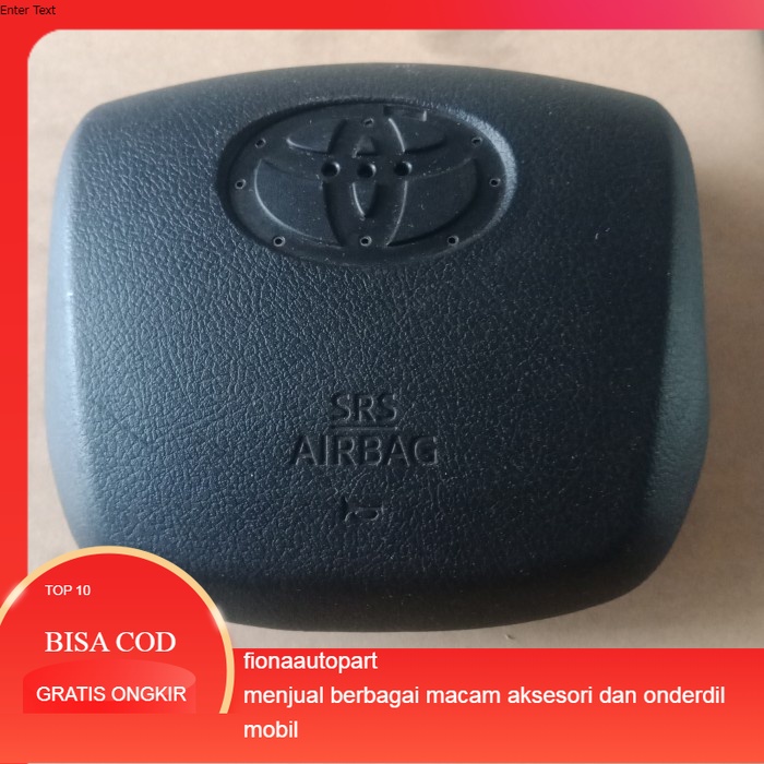 cover air bag tutup stir fortuner vrz original Harga 140,000 rupiah*Gratis Ongkir