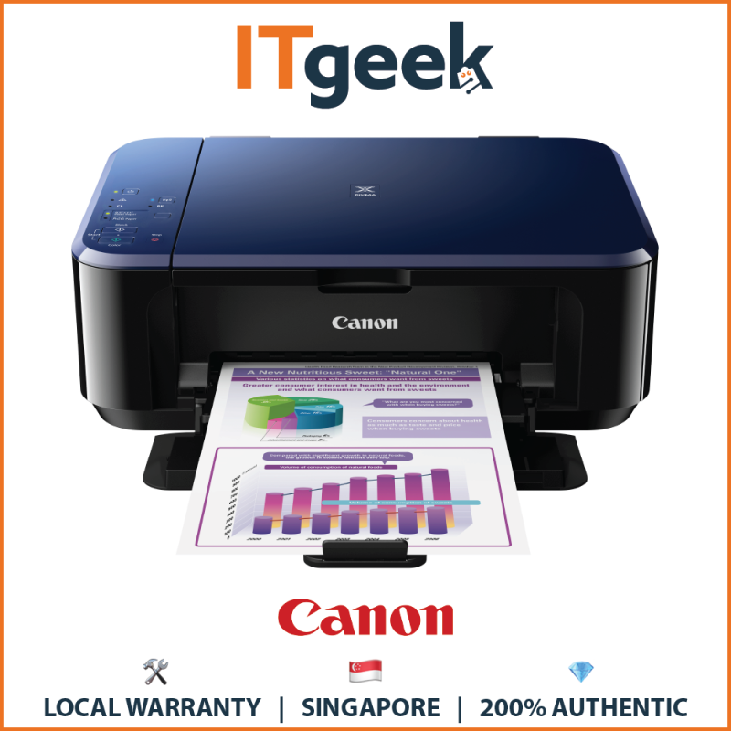 (Ready Stock) Canon PIXMA E560 Wireless All-in-One Inkjet Printer Singapore