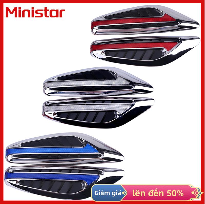 Ministar Cặp (2 miếng) phổ lưỡi lái ánh sáng Fender bên đánh dấu ánh sáng Xe LED Đèn báo rẽ màu vàng đỏ xanh trắng