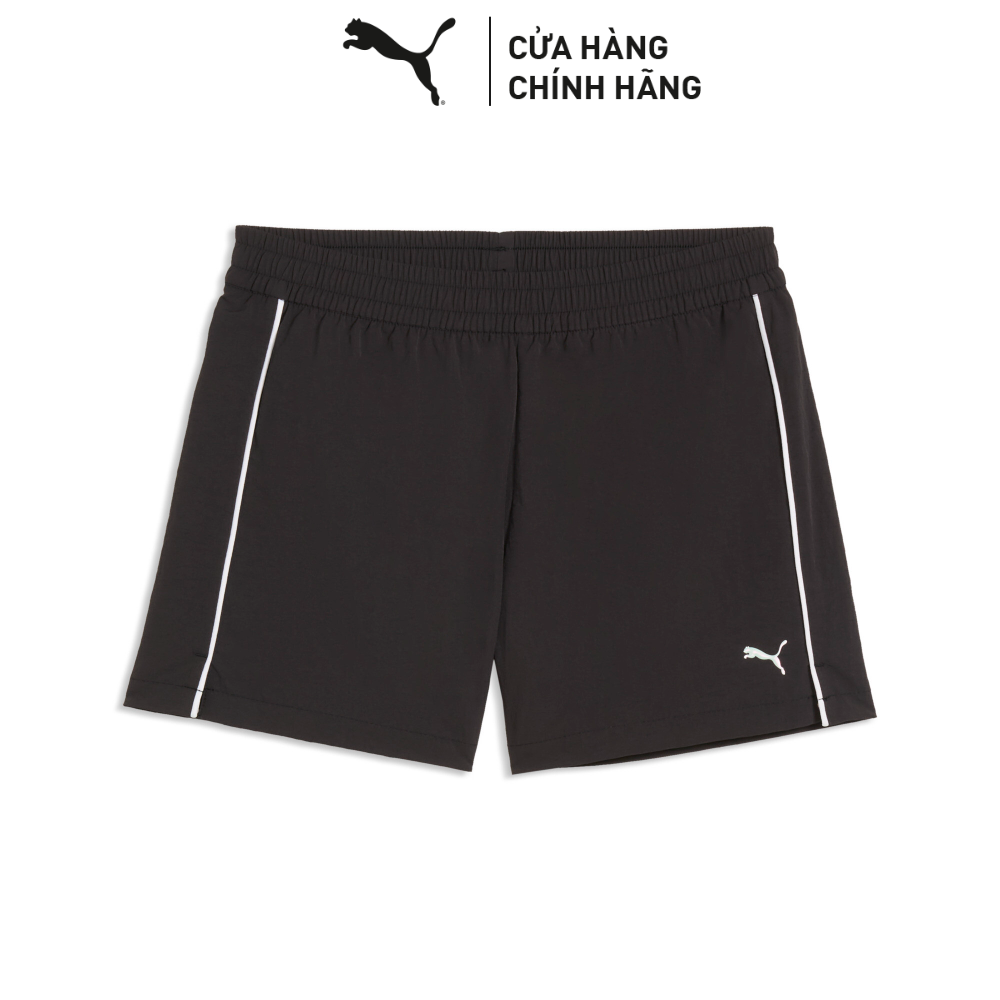 Quần Đùi Thể Thao Tập Luyện PUMA Nữ W TropicalSpeed WovenShort3 Black Màu Đen