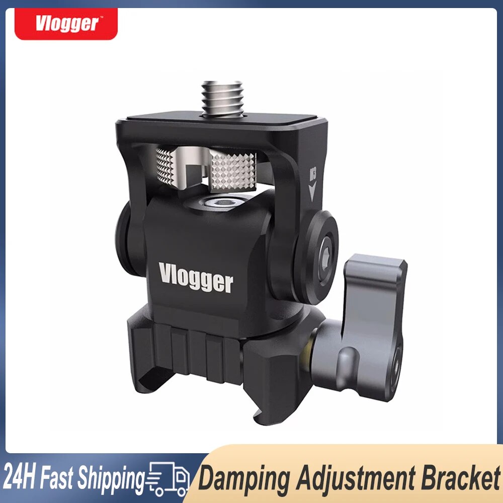 Màn hình trường gắn kết với Nato kẹp 360 ° xoay 180 ° nghiêng giảm xóc máy ảnh có thể điều chỉnh màn hình chủ cho 5 "7" Màn hình