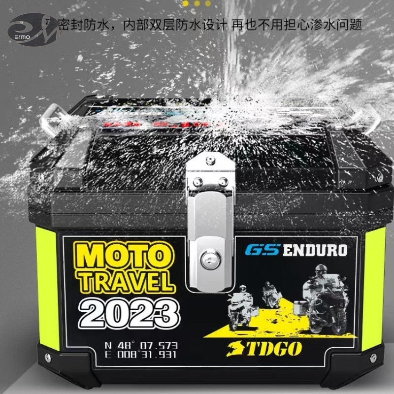 Motorcycle trunk large capacity trunk scooter electric vehicle trunk large general non-aluminum alloy trunk ราคา 1,375 บาท*ส่งฟรี