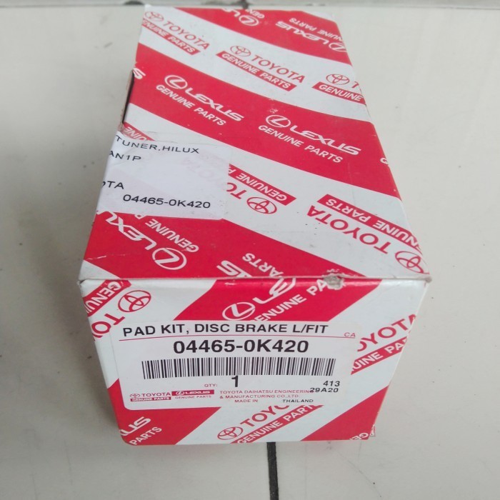 Kampas rem depan Toyota Hilux Revo 2000cc 2500cc 3000cc 04465-0K420 Harga 1,060,000 rupiah*Gratis Ongkir