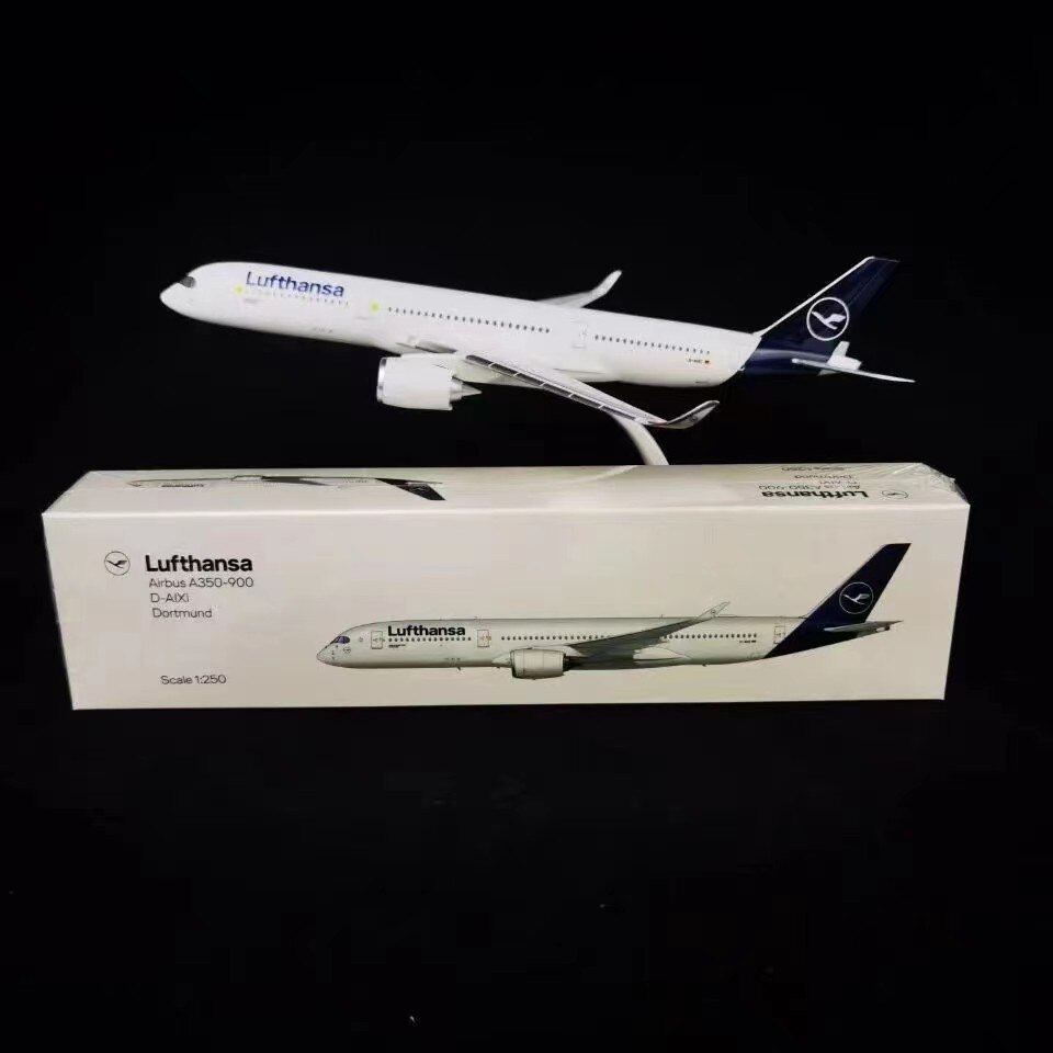 1:250 27cm nhựa không khí Đức LUFTHANSA Airbus 350 A350 hãng hàng không đường hàng không Máy bay tự lắp ráp lắp ráp Máy bay mô hình máy bay