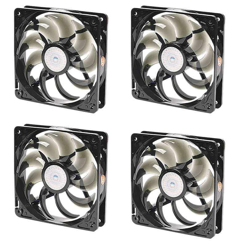 4X 120 120mm PWM Chassis Fan Gale Volume Silent Fan 12025 Chassis Fan (No Light)