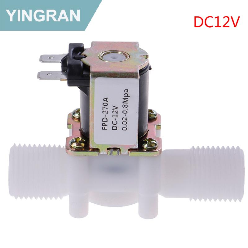 YINGRAN Van điện từ áp lực G1/2 "12V 24V 220V dùng cho đài phun nước uống năng lượng mặt trời
