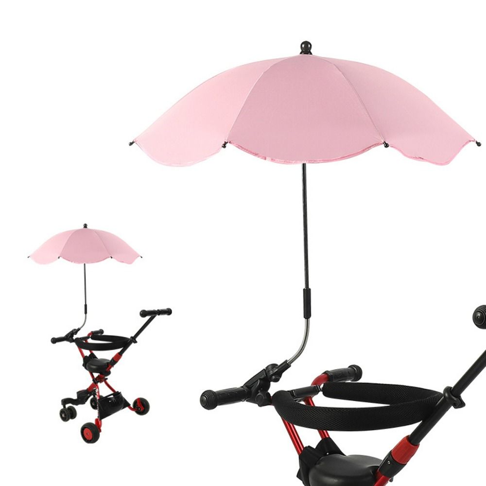 GENENIC ป้องกันรังสียูวี ร่มรถเด็ก กันฝนกันฝน ปรับได้ปรับได้ ที่บังแดดรถเข็นเด็ก สากลสากลสากล ไม่เป็นสนิม ร่มร่มพับ เก้าอี้รถเข็นเด็ก