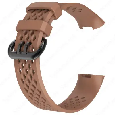 Fitbit Charge 4/3 Breathable Hole Silicone Smart Watch Replacement Strap Band
