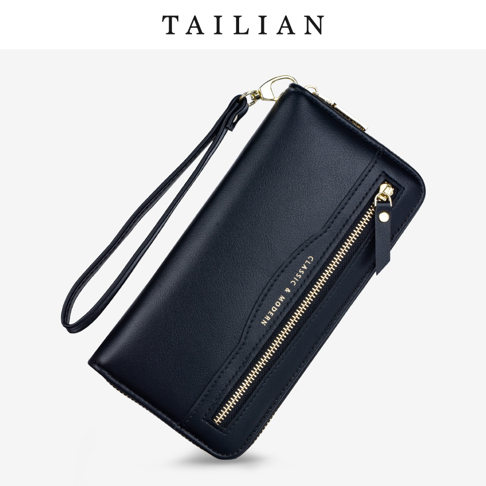 Tailian Women's Wallet Zipper Bag Multi-Functional Long Wallet Multi-Card-Slot Clutch Women's Purse