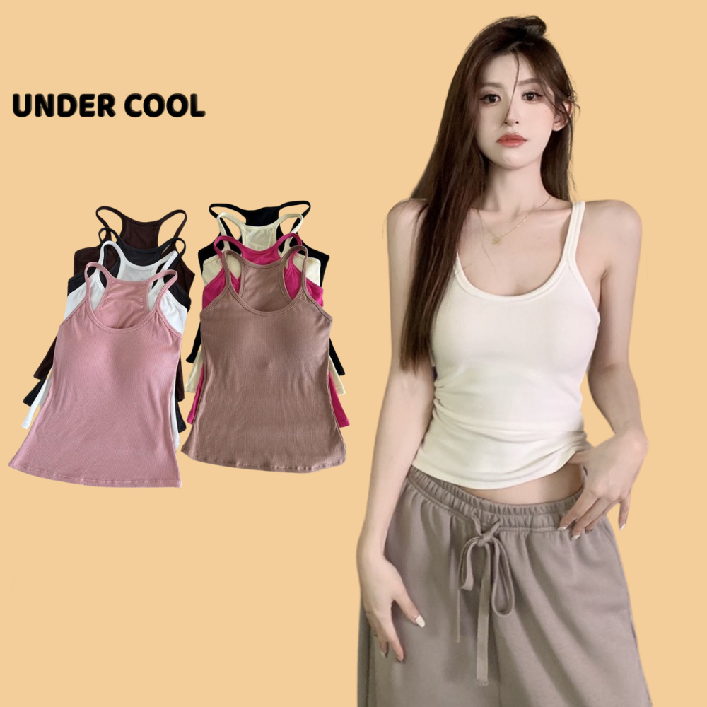 Áo 2 Dây Ba Lỗ Thun Trơn UNDERCOOL Tanktop Dây Nhỏ Thể Thao erobic pilates yoga,Trẻ Trung Nhiều Màu