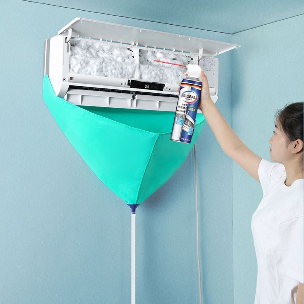 ILOIQD Phổ thông Không thấm nước Với ống nước Bộ dụng cụ vệ sinh Chống bụi Dụng cụ vệ sinh Túi nước Tấm phủ điều hòa không khí Nắp làm sạch
