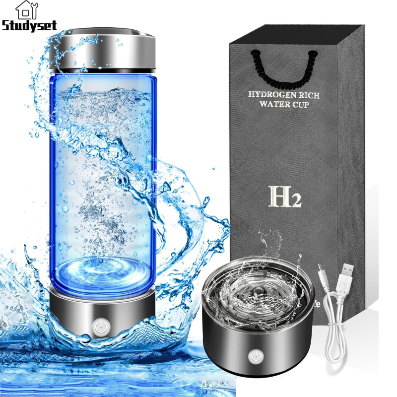 Studyset Portable Hydrogen Water Bottle, 1600ppb Hydrogen Water Generator, Ion Water Bottle Improve Water Quality In 3 Minutes, For Home, Travel And Exercise ราคา 740 บาท*ส่งฟรี