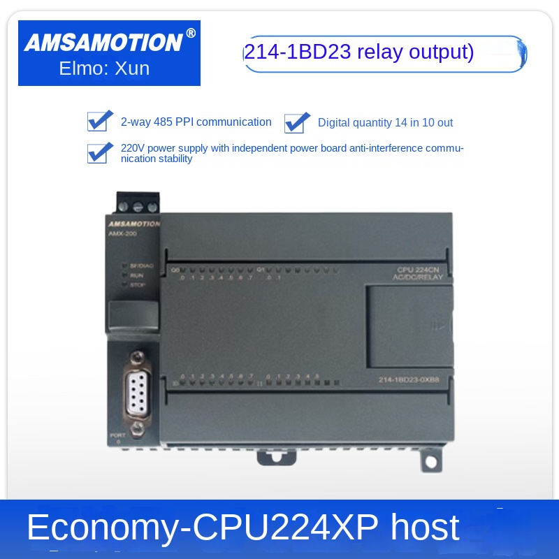 Bo Lập Trình PLC AMSAMOTION - 214-1BD23 | CPU224XP AMX Tương Thích Siemens S7-200 | 214-2BD23-0XB8/2AD23