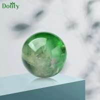 Dolity fluorite Sphere đá quý tự nhiên rõ ràng cao trang trí đá pha lê bóng cho thiền nhà