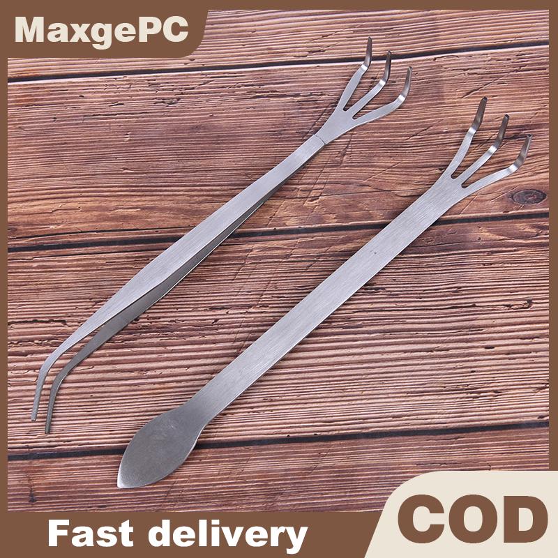 MaxgePC 2 in 1สแตนเลสสตีลบอนไซเครื่องมือการทำสวนรากตะหลิวแหนบสวน ราคา 68 บาท*ส่งฟรี