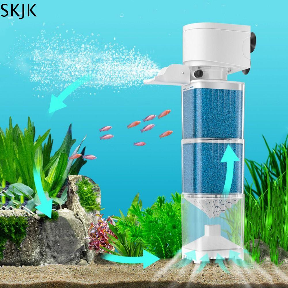 NOVA Tắt tiếng Bộ lọc chìm bể cá Có thể tháo rời Nhựa Lọc nước Bộ sưu tập phân cá Bộ lọc tích hợp Bộ lọc phân cá Cho bể cá