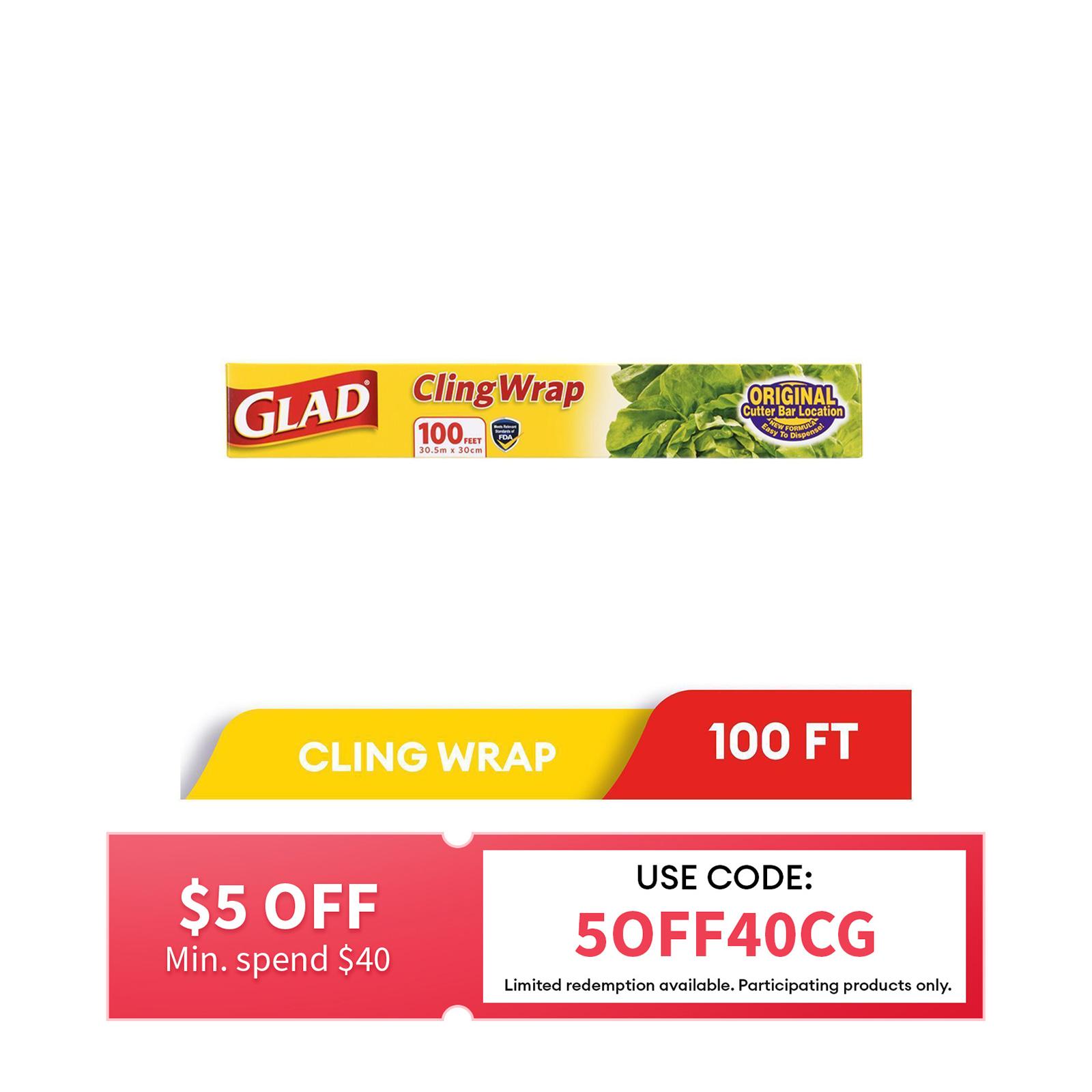 Glad Cling Wrap 100ft