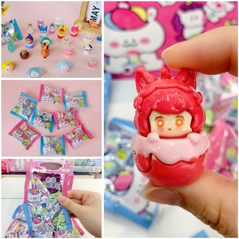 Đồ Chơi Túi Mù Blind Candy Charm Thú Unboxing Mẫu Mới (Random Charm Thú To Hoặc Charm Phát Sáng)