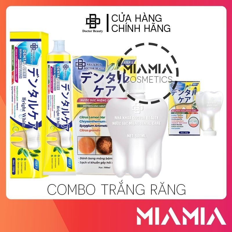 Combo Serum Dental Care + Nước Súc Miệng Dental Care Chính Hãng Nha Khoa Doctor Beauty