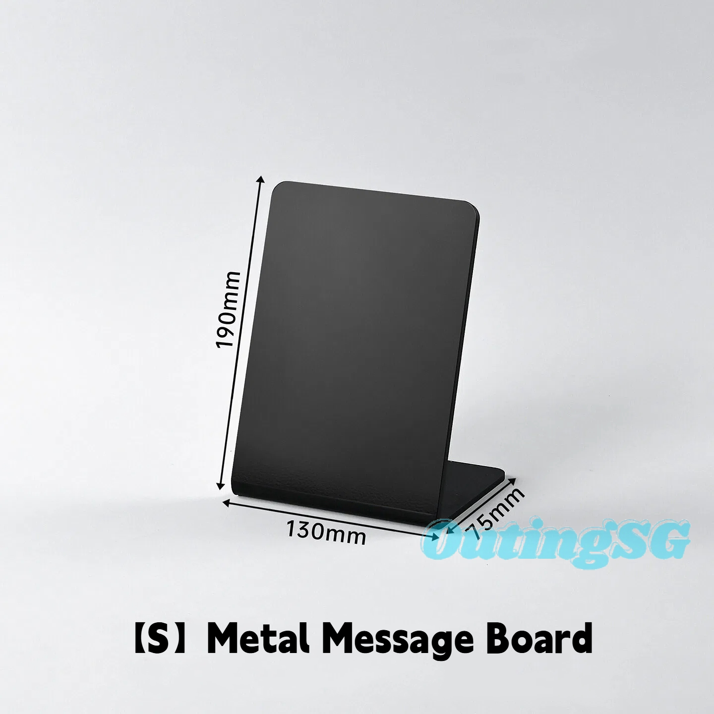 OutingSG® Magnetic Metal Desktop Whiteboard Table Message Memo Board for Card Photo Badge Display Office Home School Dormitory